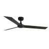 Ventilador de techo Faro Cruiser L Negro Negro Sin Luz 132 cm