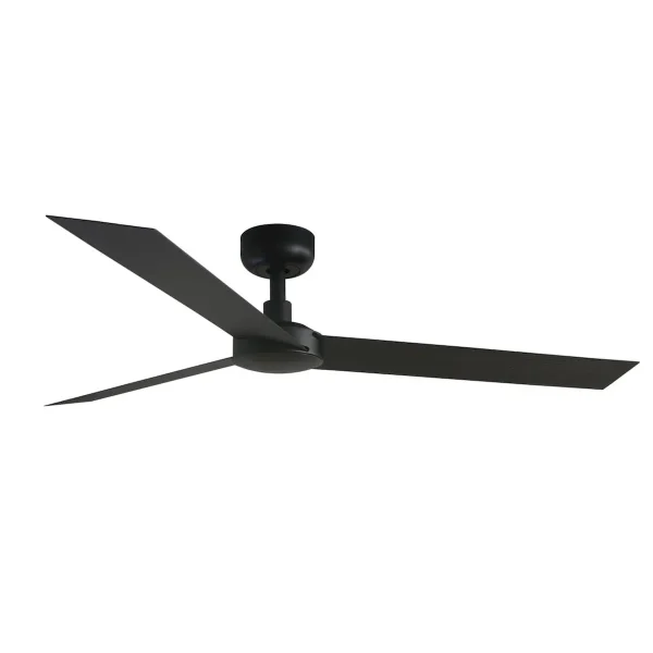 Ventilador de techo Faro Cruiser L Negro Negro Sin Luz 132 cm