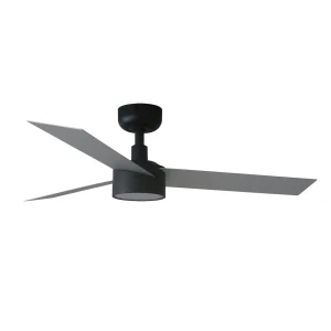 Ventilador de techo Faro Cruiser S Negro Aluminio Luz LED 106 cm