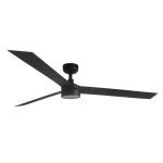 Ventilador de techo Faro Cruiser XL Negro Negro Luz LED 160 cm
