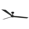Ventilador de techo Faro Cruiser XL Negro Negro Sin Luz 160 cm