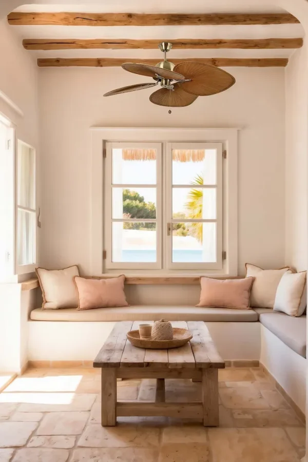 Ventilador de techo Faro Cuba L Oro envejecido Marron Sin Luz 132 cm