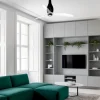 Ventilador Faro Eterfan M Negro brillo Transparente Sin Luz 128 cm