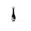 Ventilador Faro Eterfan M Negro brillo Transparente Sin Luz 128 cm