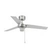 Ventilador Faro Factory S Niquel satinado gris o wengue Sin Luz 106 cm