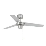 Ventilador Faro Factory S Niquel satinado gris o wengue Sin Luz 106 cm