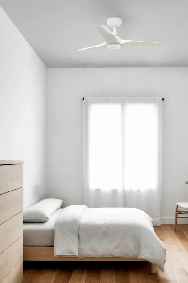 Ventilador de techo Faro Hey S Blanco Blanco Luz LED 90 cm