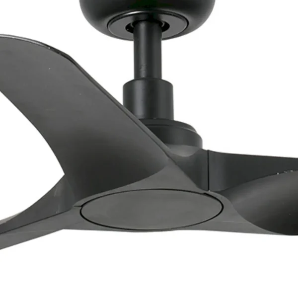Ventilador de techo Faro Hey S Negro Negro Sin Luz 90 cm
