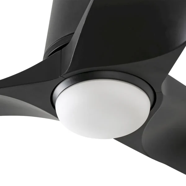Ventilador de techo Faro Hey Tub S Negro Negro Luz LED 90 cm