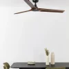 Ventilador de techo Faro Heywood L Negro Nogal Sin Luz 132 cm