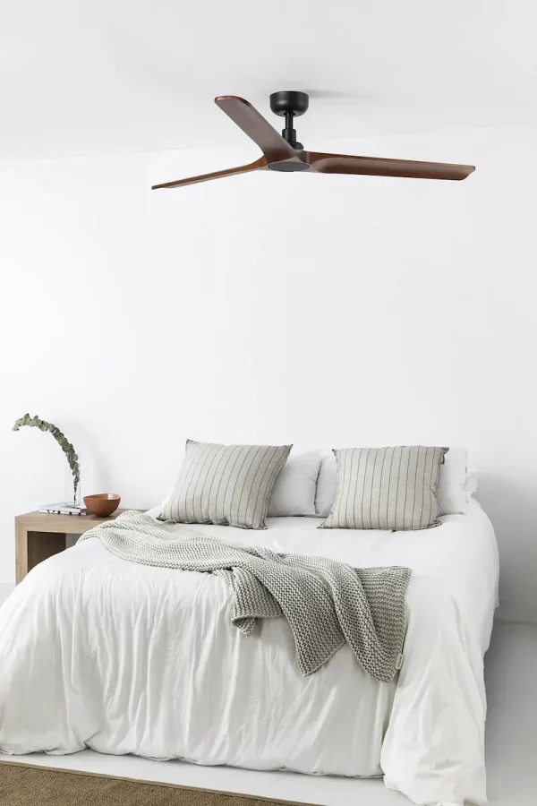Ventilador de techo Faro Heywood L Negro Nogal Sin Luz 132 cm