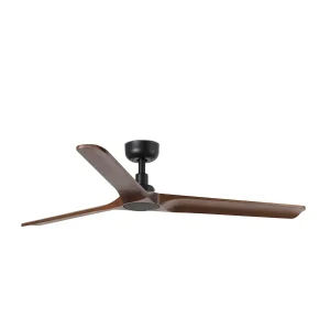 Ventilador de techo Faro Heywood L Negro Nogal Sin Luz 132 cm