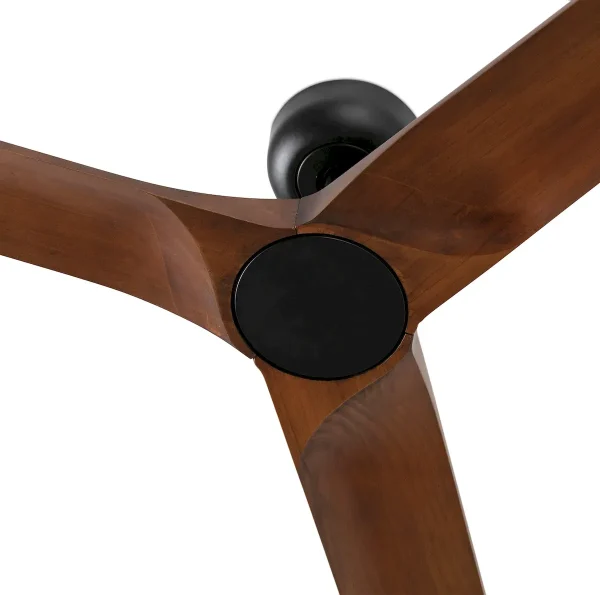 Ventilador de techo Faro Heywood L Negro Nogal Sin Luz 132 cm