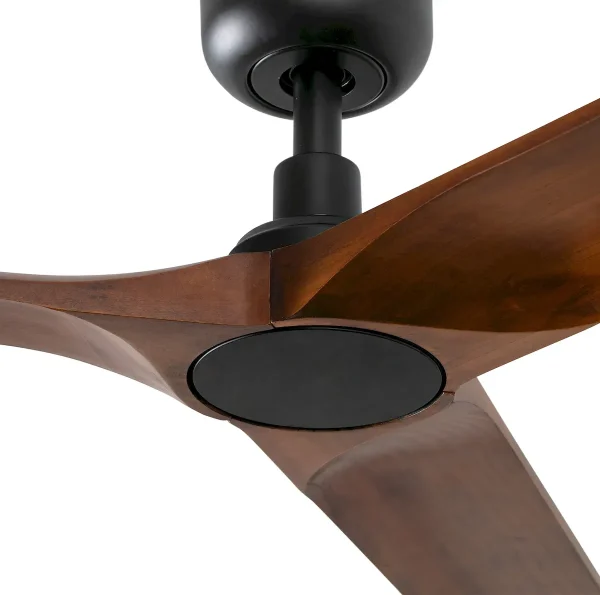 Ventilador de techo Faro Heywood L Negro Nogal Sin Luz 132 cm