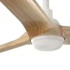 Ventilador de techo Faro Heywood S Blanco Pino Luz LED 90 cm