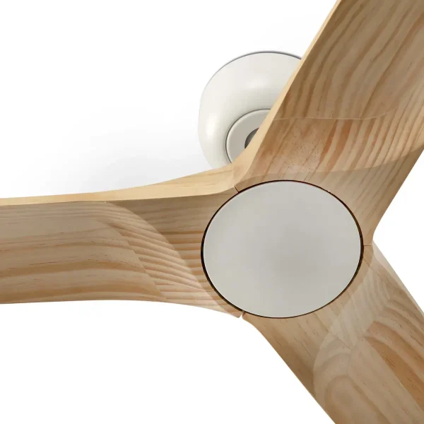 Ventilador de techo Faro Heywood S Blanco Pino Sin Luz 90 cm
