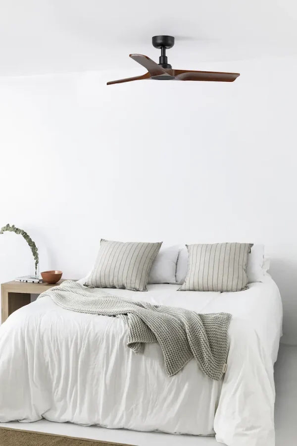 Ventilador de techo Faro Heywood S Negro Nogal Sin Luz 90 cm