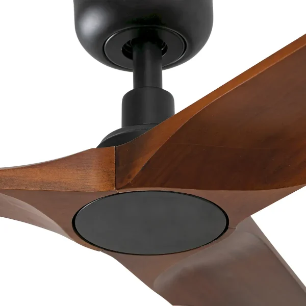Ventilador de techo Faro Heywood S Negro Nogal Sin Luz 90 cm