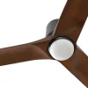 Ventilador de techo Faro Heywood-Tub L Negro Nogal Luz LED 132 cm