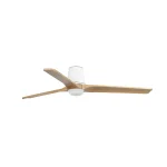 Ventilador de techo Faro Heywood-Tub L Blanco Pino Luz LED 132 cm