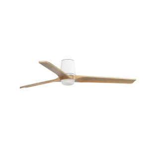 Ventilador de techo Faro Heywood-Tub L Blanco Pino Luz LED 132 cm