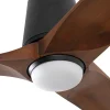 Ventilador de techo Faro Heywood-Tub L Negro Nogal Luz LED 132 cm