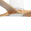 Ventilador de techo Faro Heywood-Tub L Blanco Pino Sin Luz 132 cm