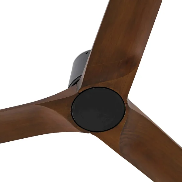 Ventilador de techo Faro Heywood-Tub L Negro Nogal Sin Luz 132 cm
