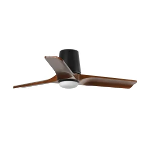 ventilador-techo-faro-heywood-tub-s-led-motor-dc-3-aspas-madera-nogal-33837-1tw Ventilador de techo Faro Heywood Tub S negro nogal luz LED 90 cm