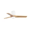 Ventilador de techo Faro Heywood-Tub S Blanco Pino Luz LED 90 cm