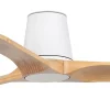 Ventilador de techo Faro Heywood-Tub S Blanco Pino Sin Luz 90 cm