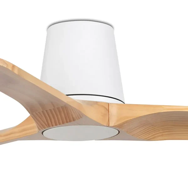 Ventilador de techo Faro Heywood-Tub S Blanco Pino Sin Luz 90 cm