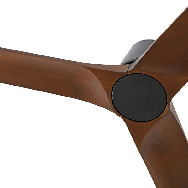 Ventilador de techo Faro Heywood-Tub S Negro Nogal Sin Luz 90 cm