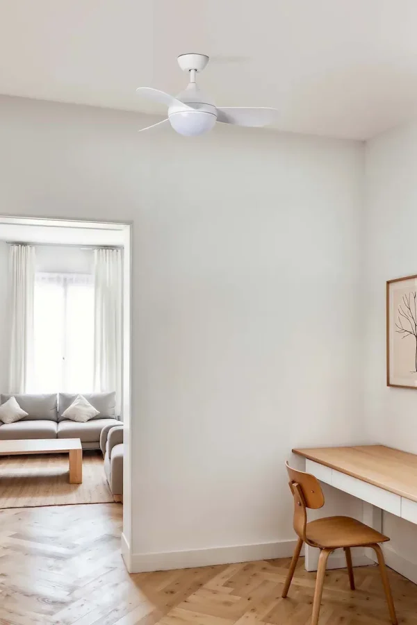 Ventilador de techo Faro Hvar S Blanco Blanco Luz LED 97 cm