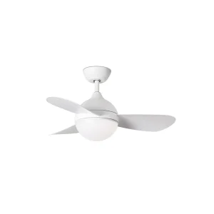 Ventilador de techo Faro Hvar S blanco luz LED 97 cm