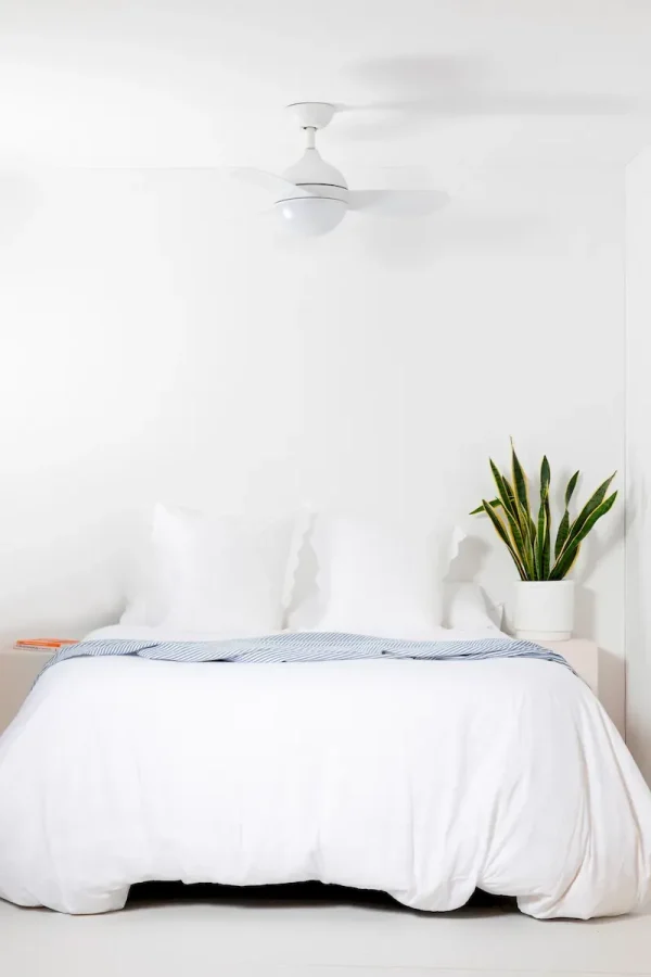 Ventilador de techo Faro Hvar S Blanco Blanco Luz LED 97 cm