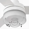 Ventilador de techo Faro Ice L Blanco blanco o roble Luz LED 132 cm