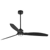 Ventilador de techo Faro Just Fan M Negro Negro Luz LED 128 cm