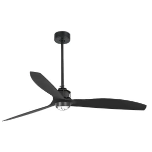 Ventilador de techo Faro Just Fan M Negro Negro Luz LED 128 cm
