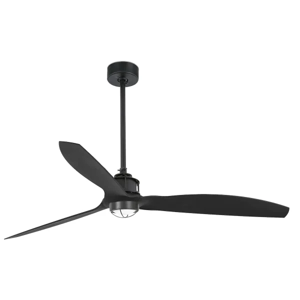 Ventilador de techo Faro Just Fan M Negro Negro Luz LED 128 cm