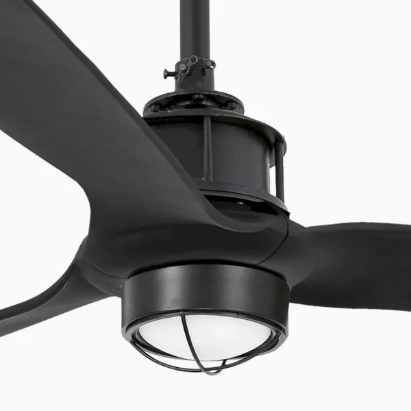 Ventilador de techo Faro Just Fan M Negro Negro Luz LED 128 cm