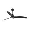 Ventilador de techo Faro Just Fan M Negro Negro Luz LED 128 cm