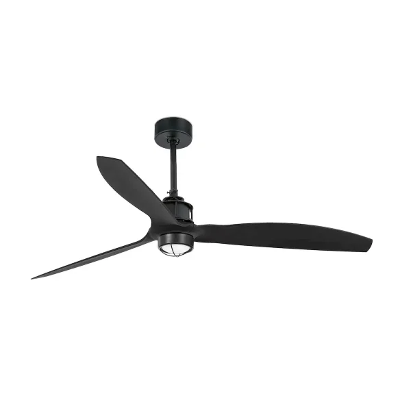 Ventilador de techo Faro Just Fan M Negro Negro Luz LED 128 cm