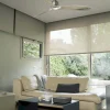 Ventilador Faro Just Fan M Cromo brillo Transparentes Sin Luz 128 cm