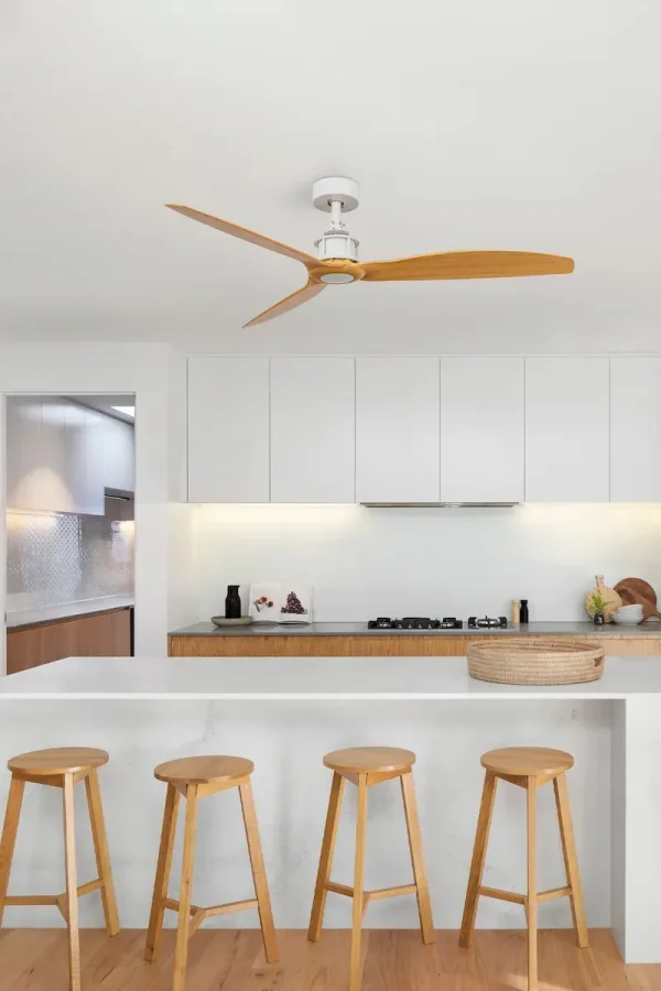 Ventilador de techo Faro Just Fan M Blanco Arce Sin Luz 128 cm