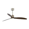 Ventilador Faro Just Fan M Oro envejecido Nogal Sin Luz 128 cm
