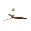 Ventilador Faro Just Fan M Oro envejecido Nogal Sin Luz 128 cm