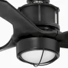 Ventilador de techo Faro Just Fan S Negro Negro Luz LED 81 cm