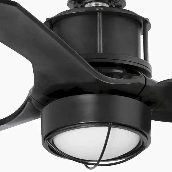 Ventilador de techo Faro Just Fan S Negro Negro Luz LED 81 cm