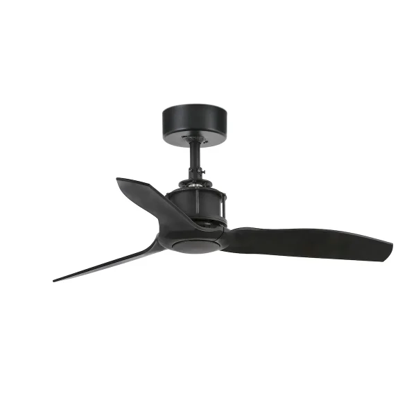 Ventilador de techo Faro Just Fan S Negro Negro Sin Luz 81 cm